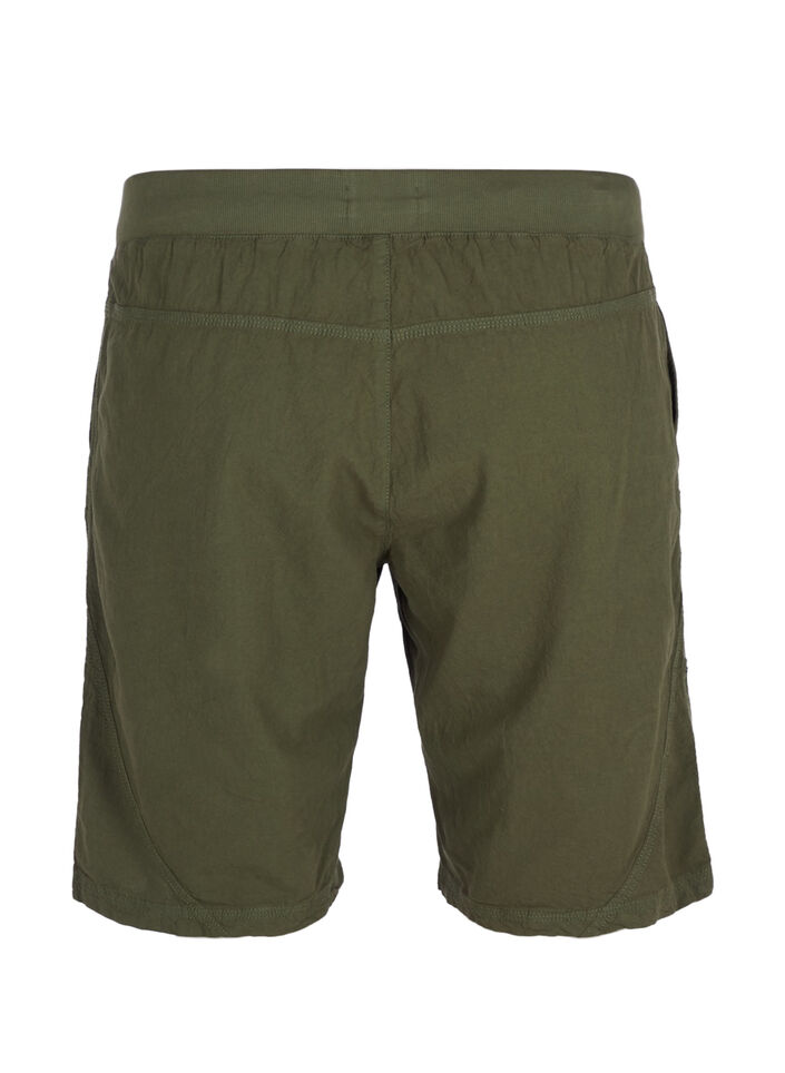 Losse short met zakken in katoen, Ivy Green, Packshot