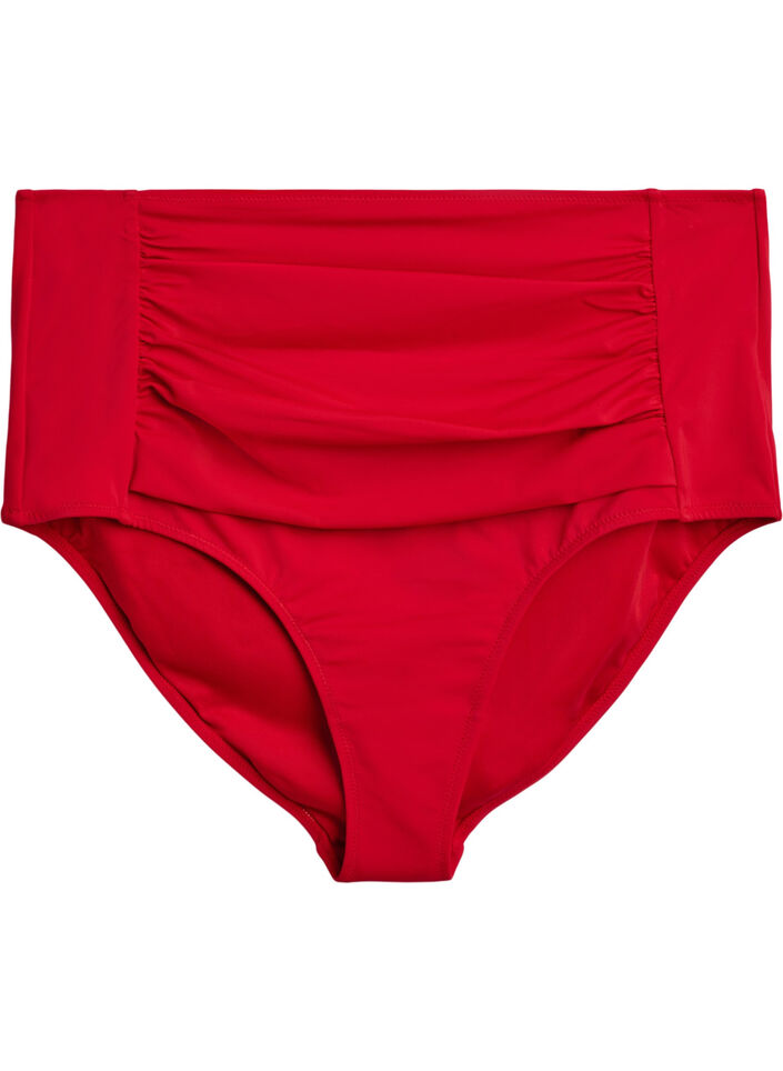 Bikinibroekjes met hoge taille, Rood, Packshot image number 0