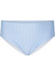 Bikinibroekje met een tai-cut en textuurpatroon, Blauw, Packshot image number 0