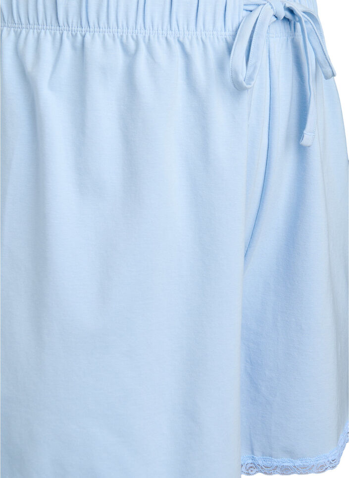 Losse shorts in een modalmix met een kanten randje, Dutch Canal, Packshot image number 2