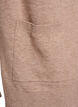 Lange open knit vest met zakken, Beige, Packshot image number 3