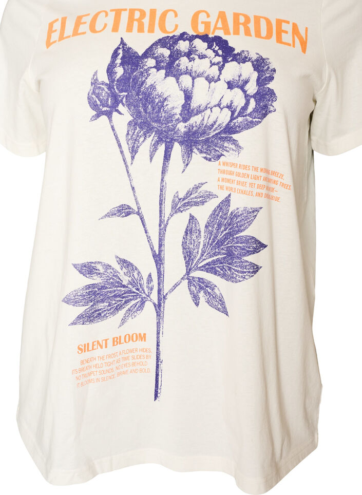 Katoenen T-shirt met print, Wit, Packshot image number 2