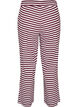 Gestreepte pyjamabroek met een high waist en wijde pijpen, Rood, Packshot image number 1