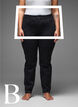 Strakke pasvorm jeans met een normale taille, Black, Model image number 1