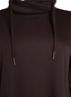Kort sweatshirt jurk met hoge kraag en zakken, Bruin, Packshot image number 2