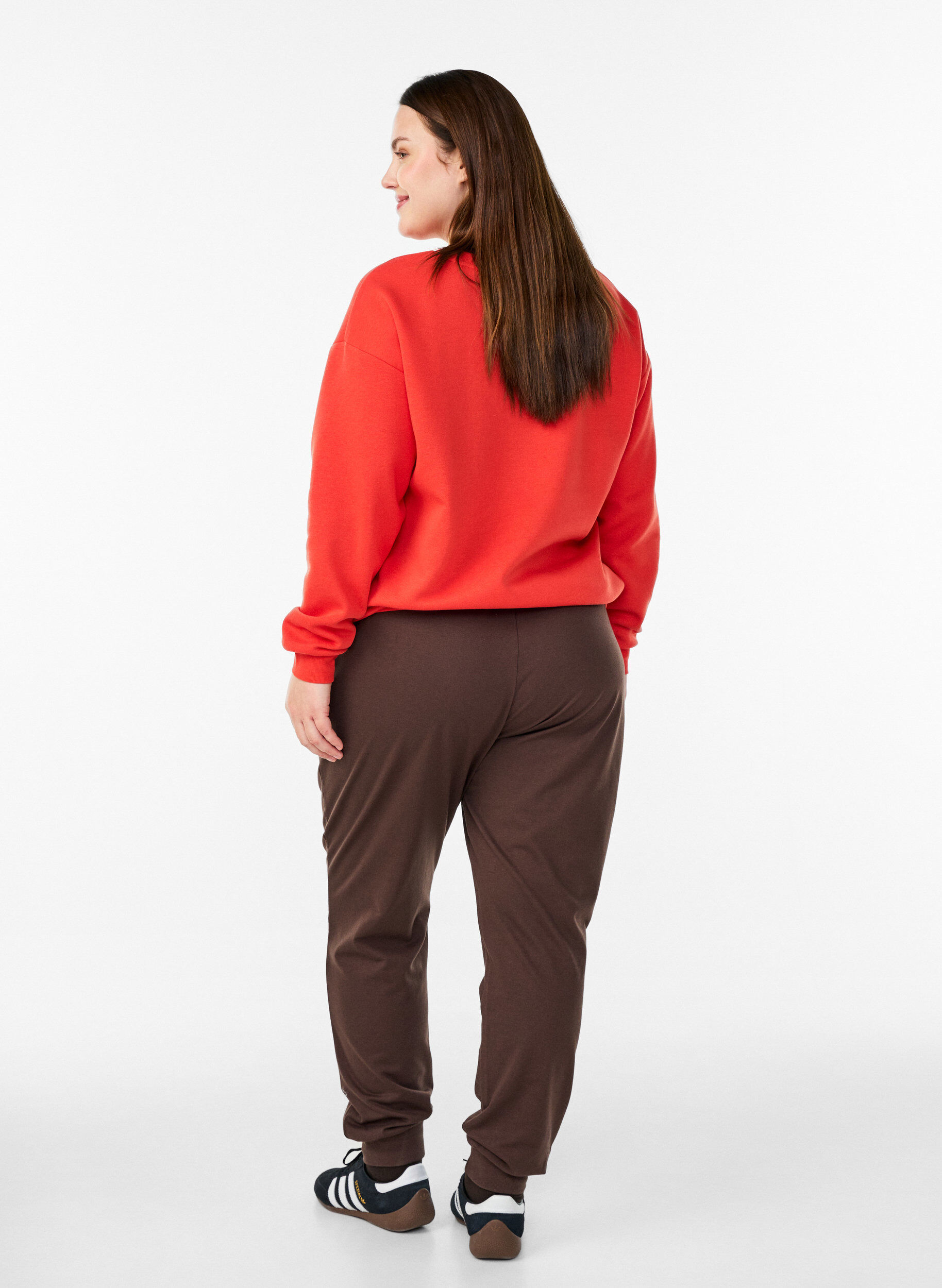 ZizziSweatshirt met motief aan de voorkant, Rood, Model image number 2