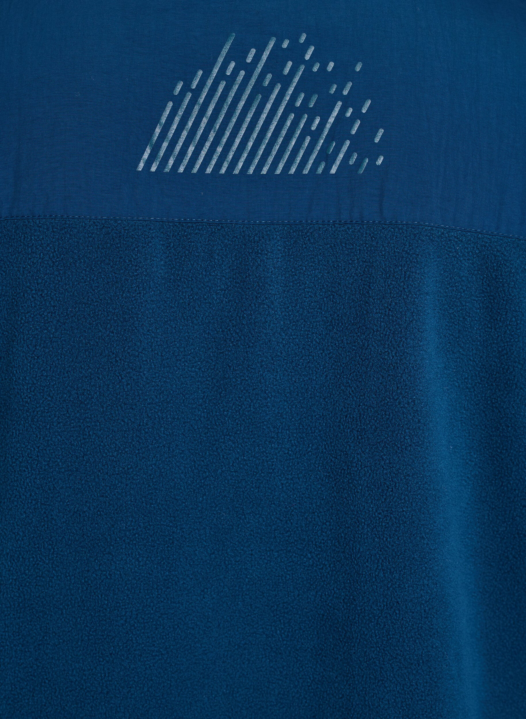 ZizziFleece vest met hoge kraag en zakken, Blauw, Packshot image number 4