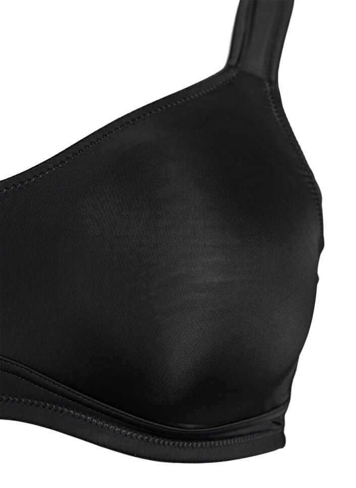 Comfortbeha met gewatteerde bandjes, Zwart, Packshot image number 2