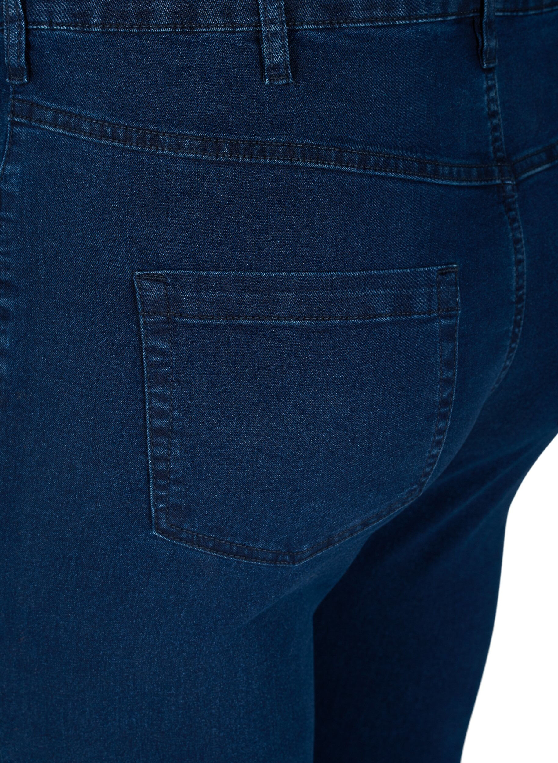 Zizzisuper slim fit Amy jeans met hoge taille, Blauw, Packshot image number 3