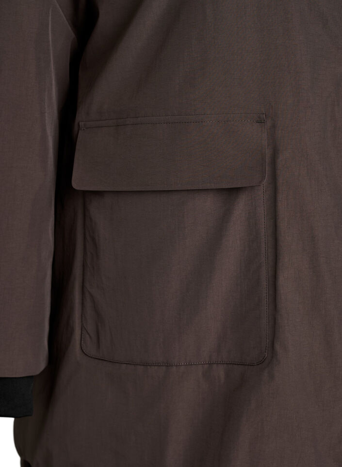 Waterdichte parka met capuchon, Bruin, Packshot image number 3