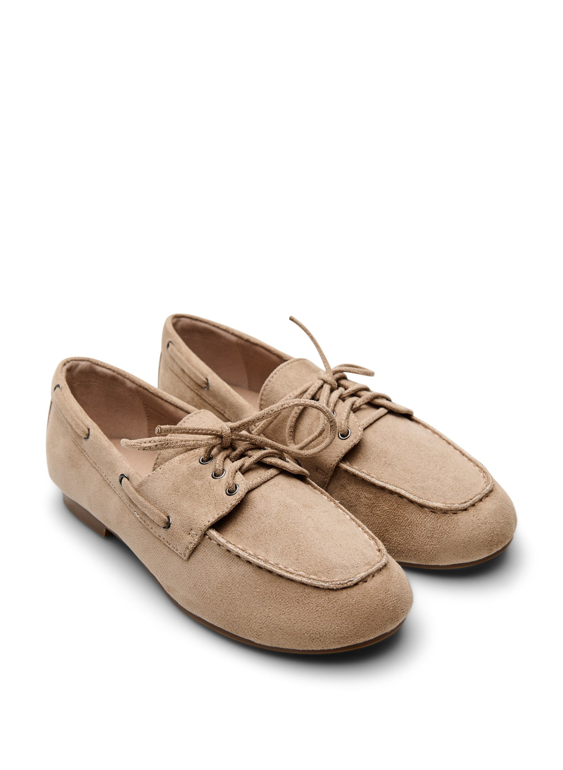 ZizziImitatie su&egrave;de mocassins, Beige, Packshot image number 1