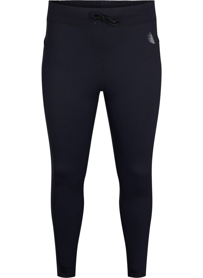 7/8 training panty met zakken, Black, Packshot