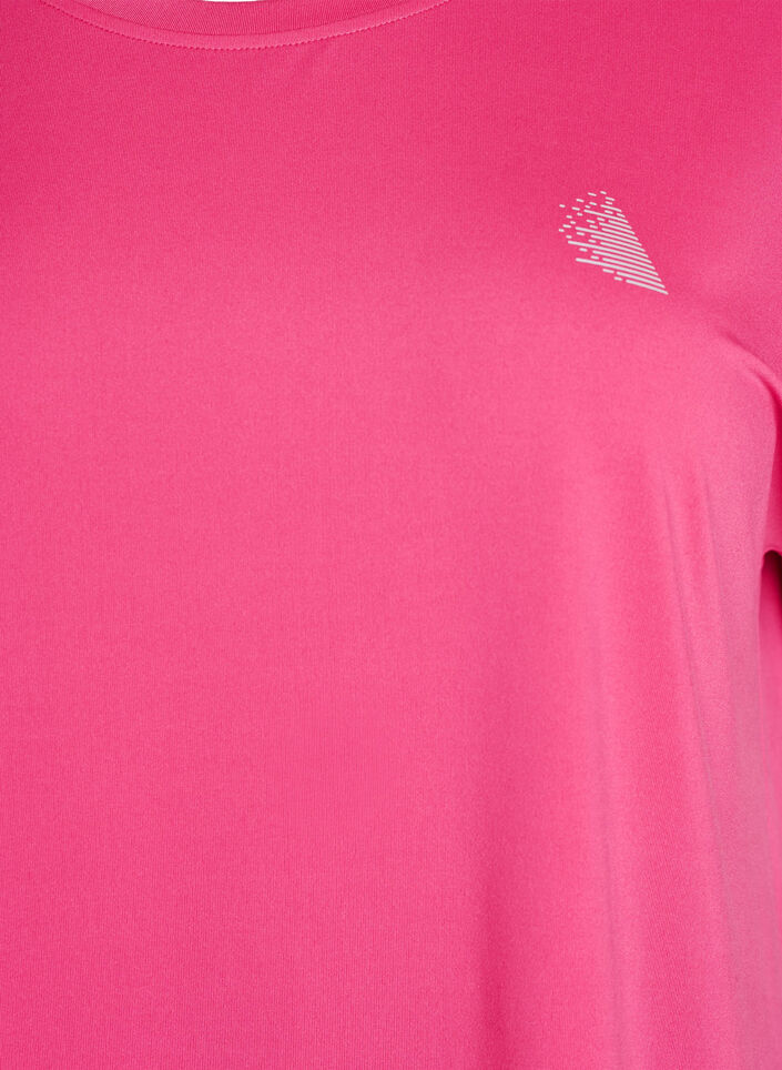 Effen gekleurd trainingsshirt, Roze, Packshot image number 2
