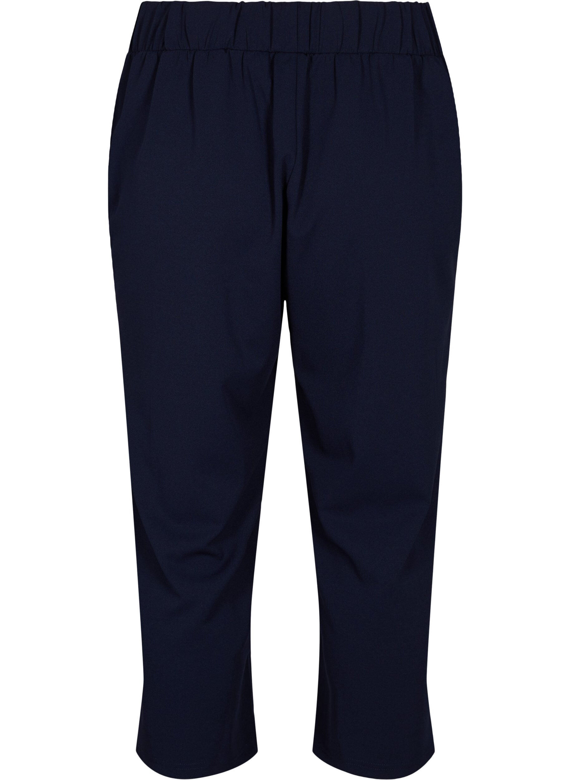 Zizzi Pantalon 7/8 &agrave; coupe ample, Bleu, Packshot image number 1
