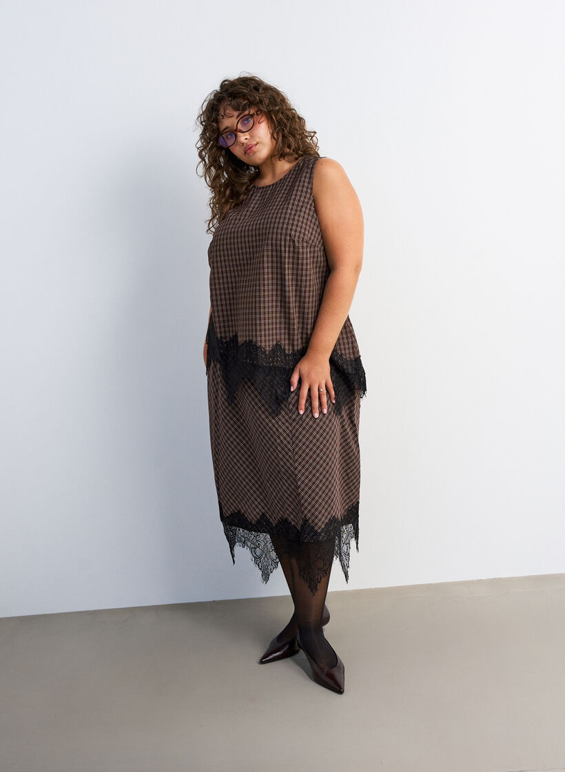 Donkere romance met checks, , Model