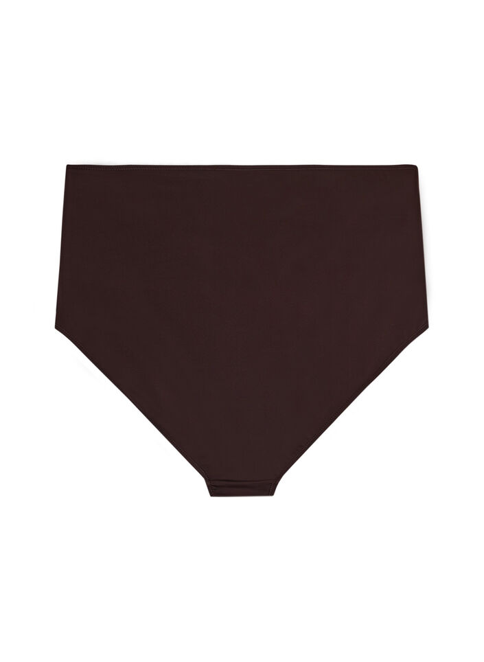 Bikinibroekje met high waist, Bruin, Packshot image number 1