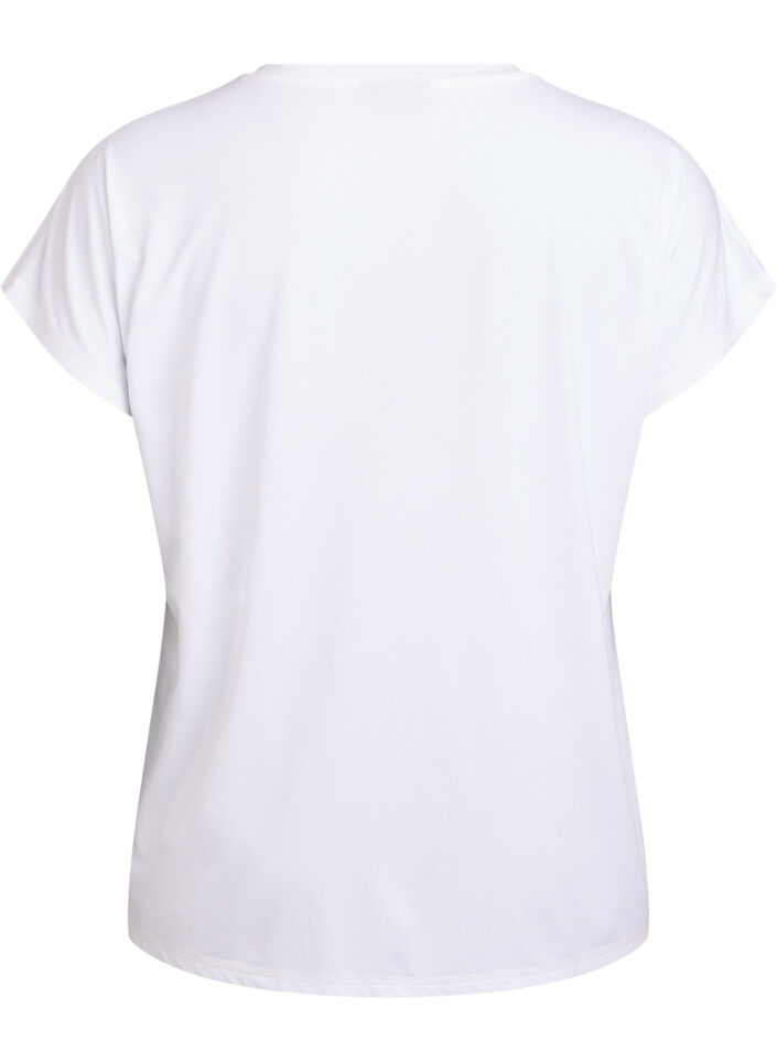 Effen gekleurd trainingsshirt, Wit, Packshot image number 1