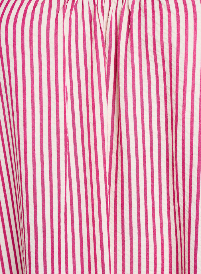 Zomerjurk met strepen en A-lijn pasvorm, Raspberry w. Stripe, Packshot