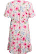 Robe portefeuille &agrave; fleurs et manches courtes, Blanc, Packshot image number 1