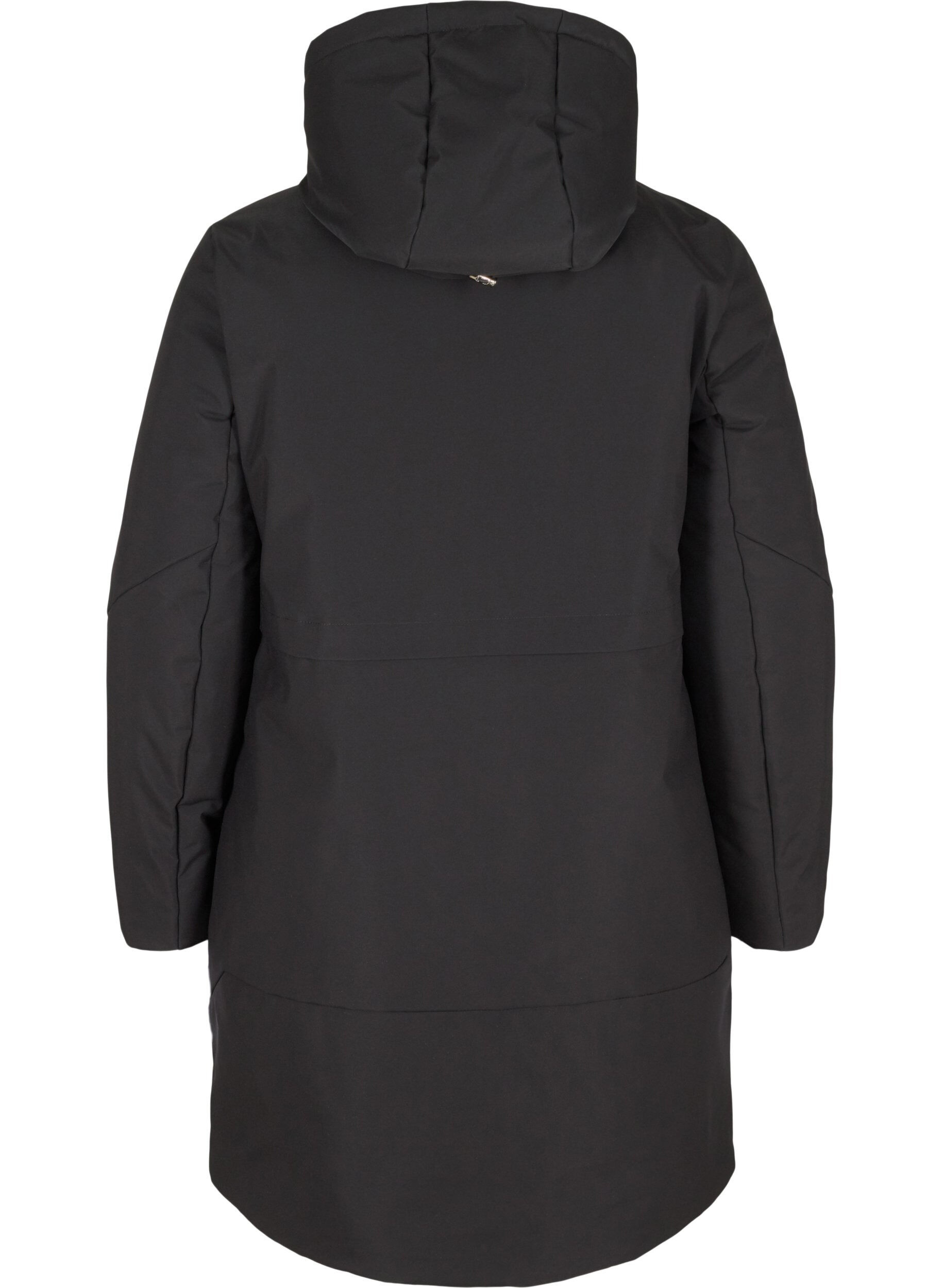 ZizziWinterjas met verstelbare taille, Zwart, Packshot image number 1