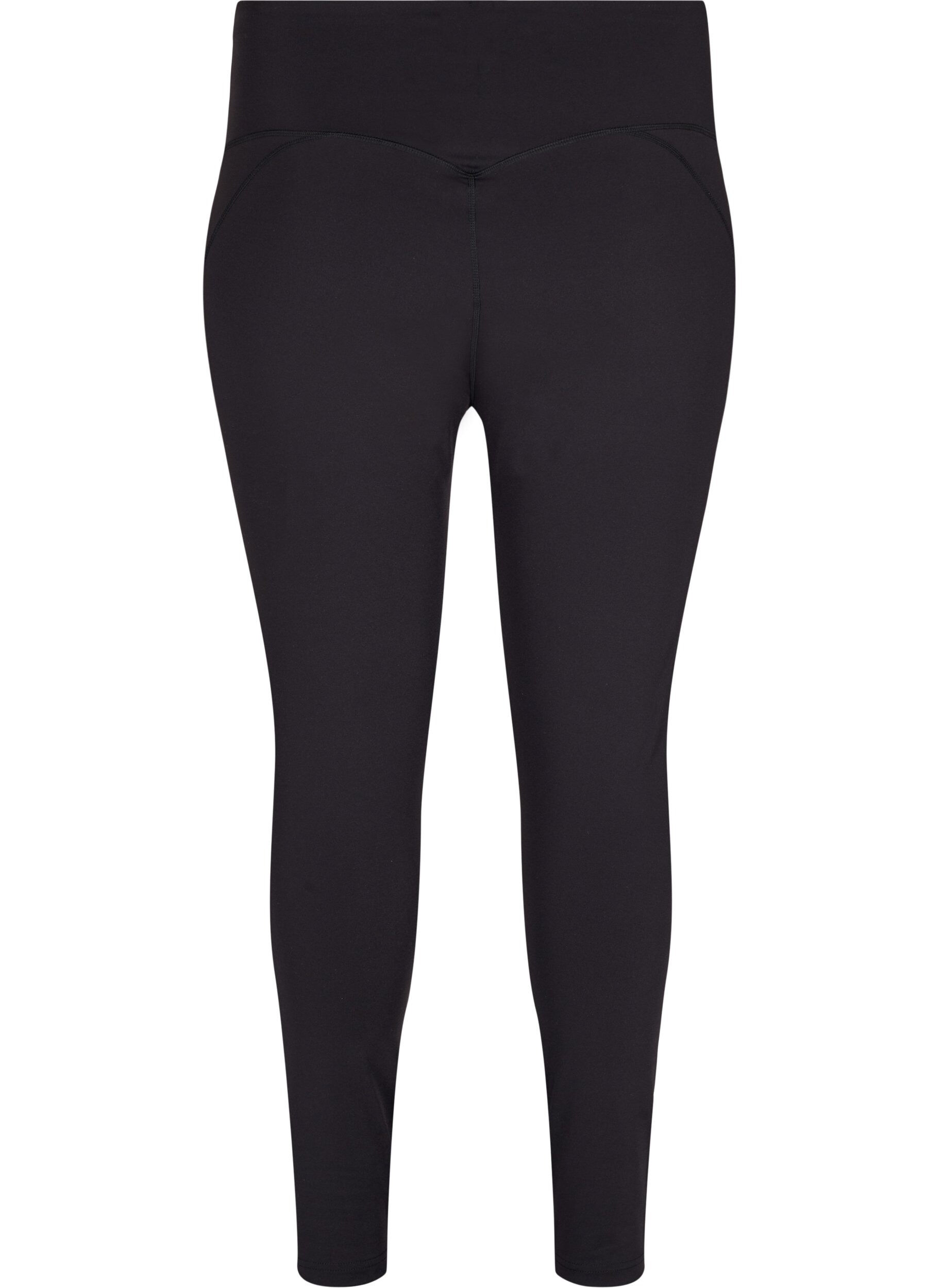 ZizziCORE, V-SHAPE DEFINE TIGHTS - Cropped trainingslegging met v-vormige achterkant, Black, Packshot image number 1