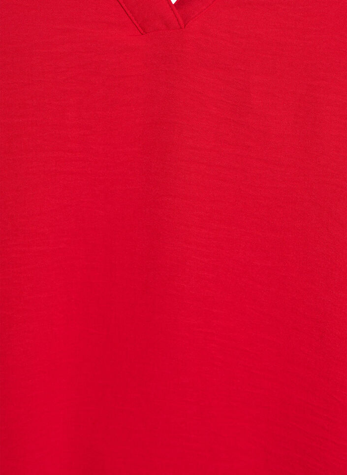 Mouwloze top met kreukeffecten, Rood, Packshot image number 2