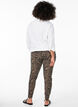 Viscose leggings met zebraprint, Bruin, Model image number 2