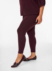Glitterpatroon leggings, Donker Bordeaux Glitterpatroon leggings, Donker Bordeaux, Model