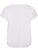 Katoenen T-shirt met haakdetail, Wit, Packshot image number 1