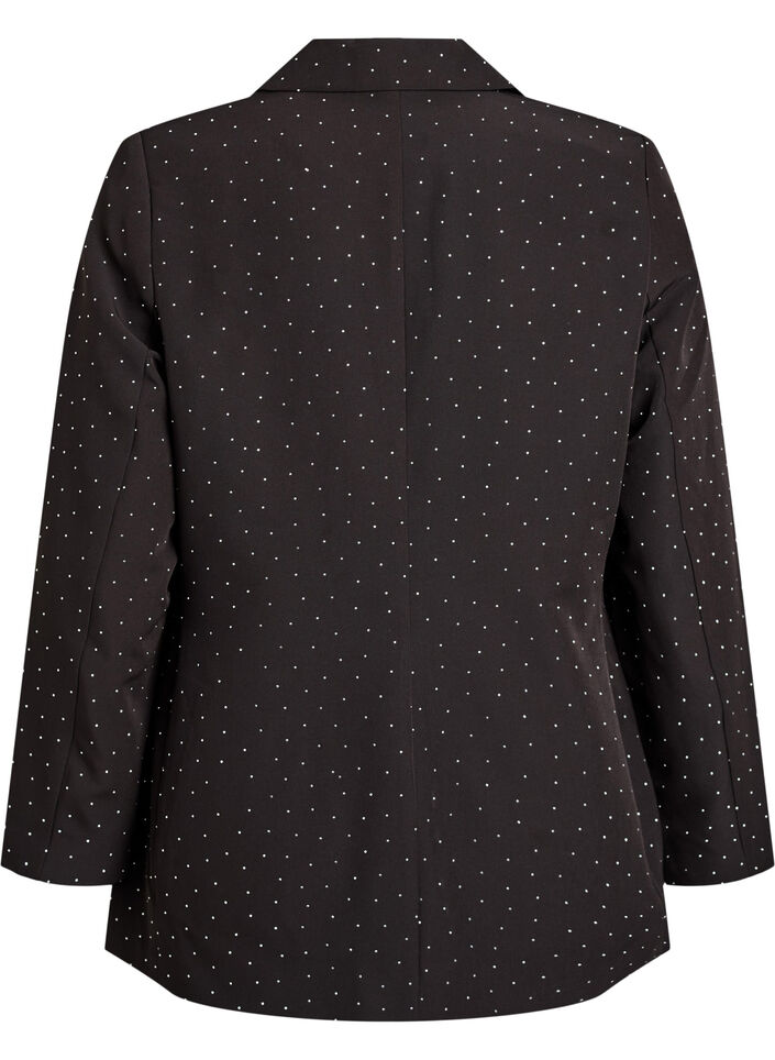 Blazer met strass-steentjes, Zwart Blazer met strass-steentjes, Zwart, Packshot