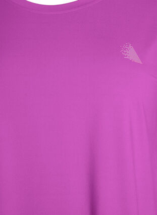 ZizziEffen gekleurd trainingsshirt, Paars, Packshot image number 2