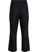 High waist jerseybroek met wijde pijpen, Zwart, Packshot image number 1