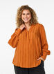 Blouse met verticale strepen, Oranje, Model image number 0