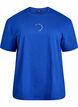 Sportief T-shirt in biologisch katoen, Blauw, Packshot image number 0