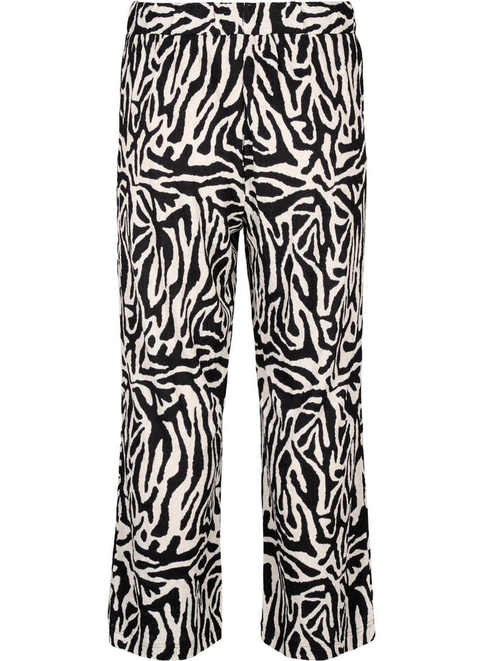 Broek met zebraprint, Black w. White Zebra, Packshot