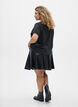 Korte skaterskirt in imitatieleer, Zwart, Model image number 2