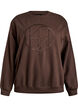 Sweatshirt met motief, Bruin, Packshot image number 0