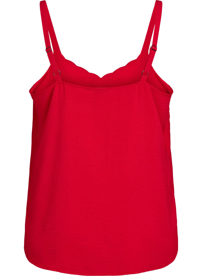 Top met een golvende zoom, Urban Red, Packshot