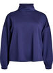 Blouse met turtleneck in modalmix, Blauw, Packshot image number 0