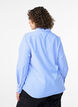 Blouse met strepen en studs, Blauw, Model image number 2