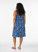 Jurk met middelhoge bandjes van biologisch katoen, Blauw, Model image number 2