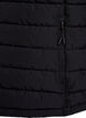 Sportief gewatteerd vest met ritssluiting en zakken, Zwart, Packshot image number 3