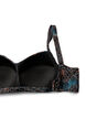Gewatteerde bikinitop met print, Blauw, Packshot image number 3