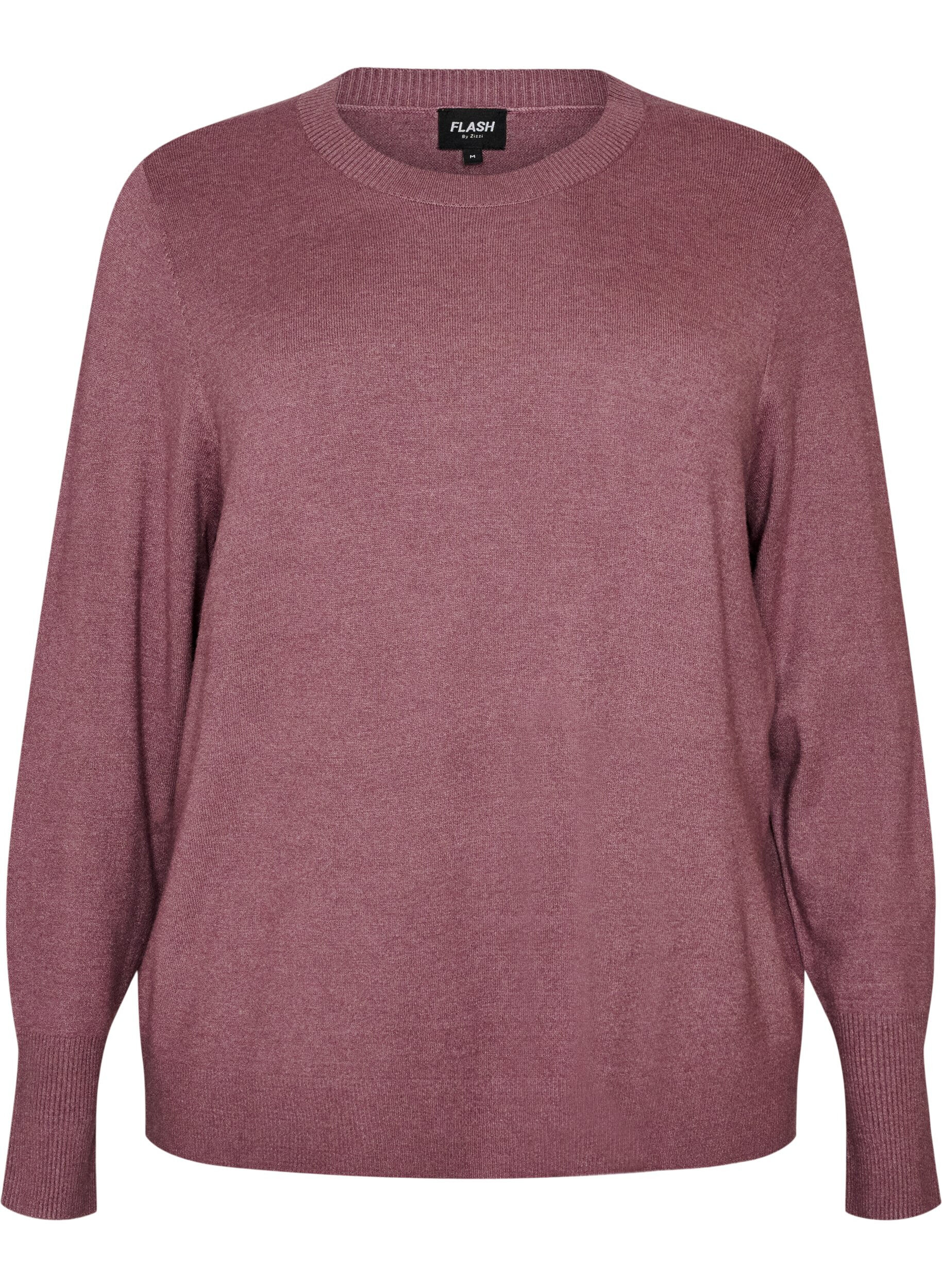 FLASH - Gebreide blouse met ronde hals
