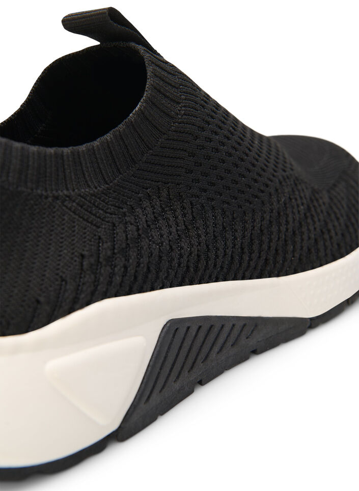 Slip-on sneaker met wijde pasvorm, Black, Packshot