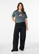 T-shirt met print, Groen, Model image number 1
