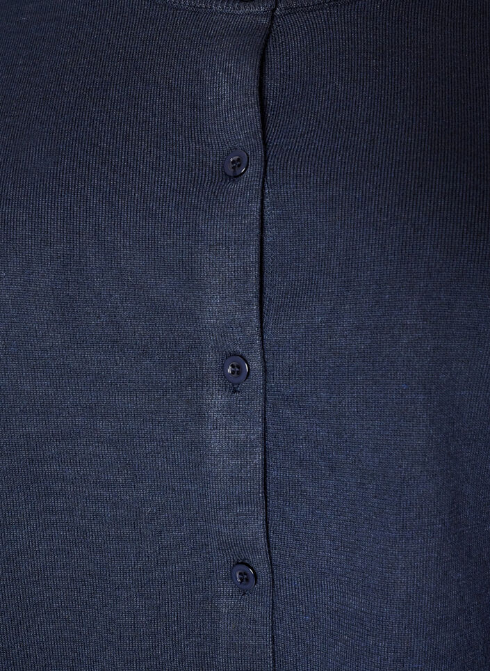 Fijngebreide vest met ronde hals, Blauw, Packshot image number 2
