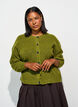 Vest van ribtricot met knopen, Groen, Model image number 0