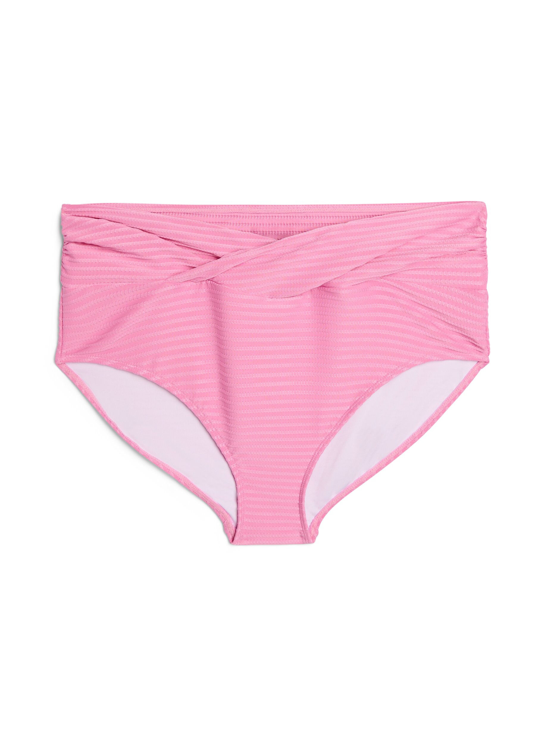 Bikinibroekje met hoge taille en gekruiste bandjes