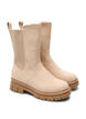 Wide fit – Chunky laars in imitatiesuède, Beige, Packshot image number 1